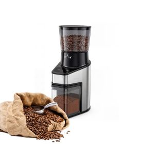 Conical Burr Coffee Grinder with Digital Display for Home & Commercial
