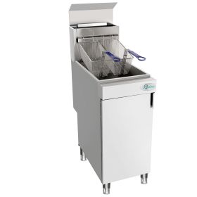 90,000 BTU 3 Burner Commercial Gas Fryer 35-40 lb LP