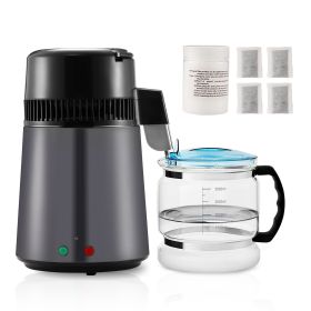 Water Distiller, 4L 1.05 Gallon Pure Water Purifier Filter For Home Countertop, 750W Distilled Water Maker