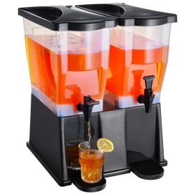 Beverage Dispenser, 3 Gallon x 2 Drink Dispensers for Parties, Plastic Juice Dispenser with Stand Spigot Lid, Iced Tea Lemonade Juice Water Dispe