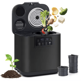 28110550 Kitchen Waste Combiner 500W Home Waste Processor with LED Display, Activated Carbon Filter, 4L Food Waste Crusher
