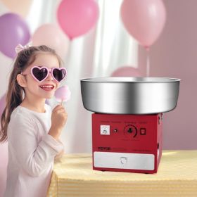 Commercial Cotton Candy Machine Sugar Floss Maker 1000W For Party Home Red (Option: RED)